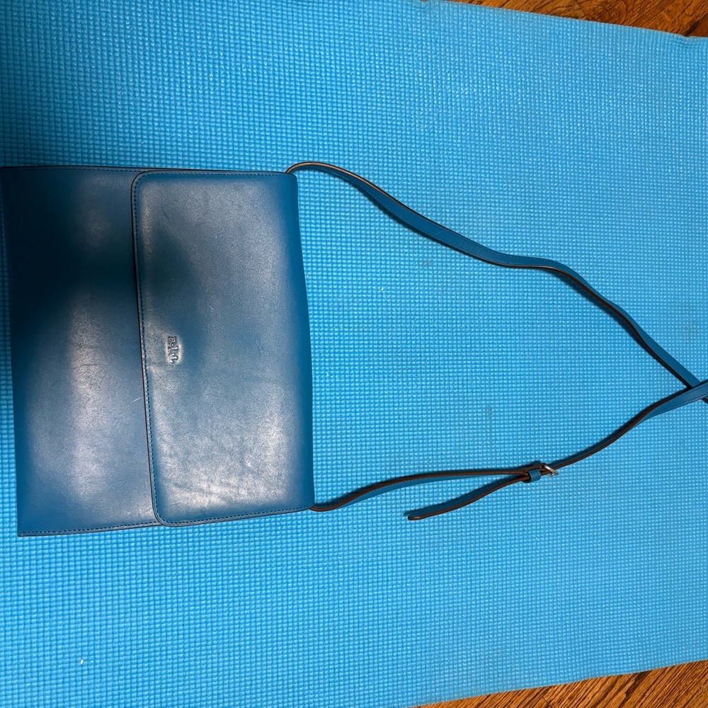 RLX Ralph Lauren Vibrant Blue Leather Handbag